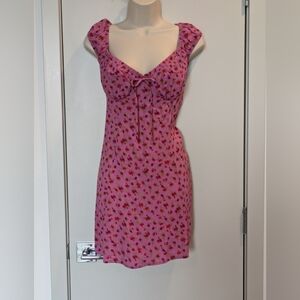 Wild Fable pink flower sundress medium